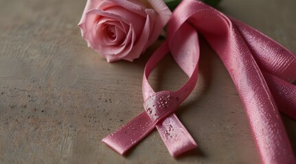 Cancer day awarness daily use assesories with pink.generative.ai