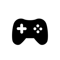 video game controller icon isolated on white and transparent background © Ryra Ryu