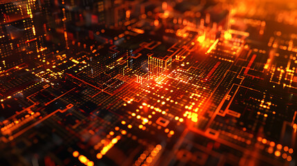 Obraz premium technology background