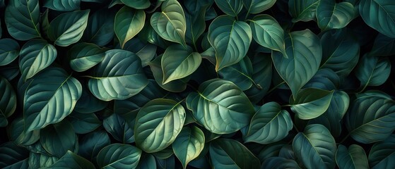 Green foliage texture background