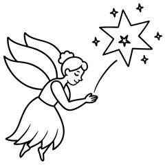 Fairy coloring pages for kids book