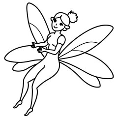 Fairy coloring pages for kids book