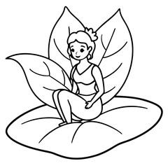 Fairy coloring pages for kids book