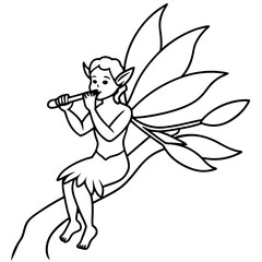 Fairy coloring pages for kids book