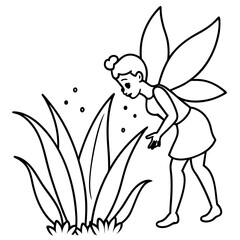 Fairy coloring pages for kids book