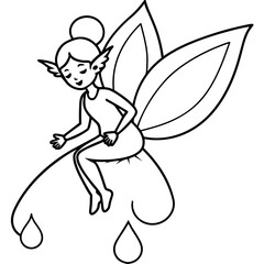 Fairy coloring pages for kids book