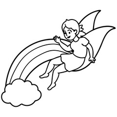 Fairy coloring pages for kids book