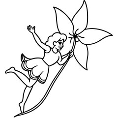 Fairy coloring pages for kids book