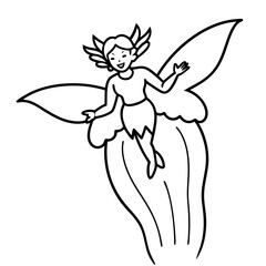 Fairy coloring pages for kids book