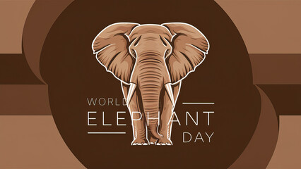 Elephant Day, World Elephant Day, World Elephant Day Poster, nature. green plants. Happy World Elephant Day, Elephant Day Poster, August 12th | Poster, Post, Banner, Social Media Poster,