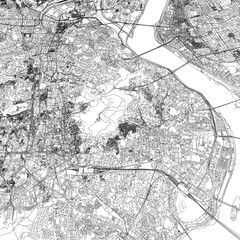 Naklejka premium 3D illustration of city and urban in Seoul South Korea