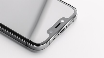 iPhone 12 pro / pro max on isolated white background. White mockup screen.