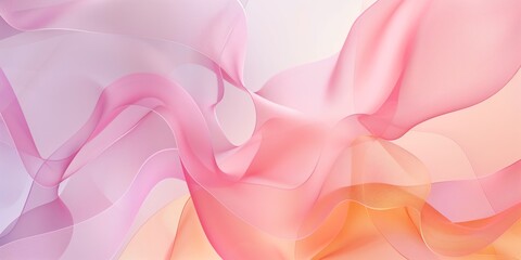 Obraz premium Abstract background with flowing pastel pink and peach shapes, ideal for modern and creative designs.
