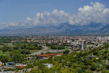 Naklejka premium view of the city Szkodra