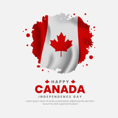 Canada day background or banner design template celebrated on July 1st. Canada independence day background