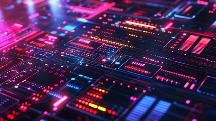 Fototapeta premium interface digital