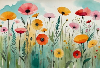 Whimsical Summer Garden Illustrations