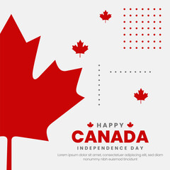 Canada day background or banner design template celebrated on July 1st. Canada independence day background