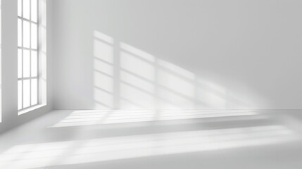 Fototapeta premium white wall of room with white background