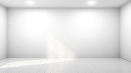 white wall of room with white background