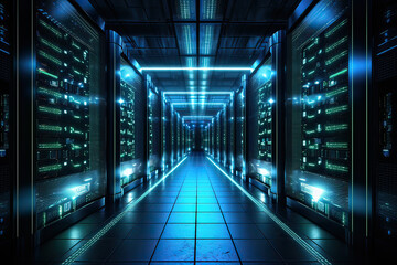 Fototapeta premium Securing Data: Best Practices for Data Center Storage Areas