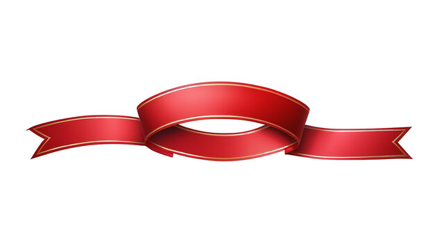 Elegant Red Ribbon Banner for Special Occasions