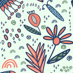 Obraz premium pattern with butterflies