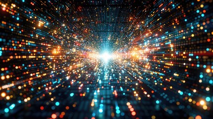 Abstract glitch texture. Glitched modern art, scan  