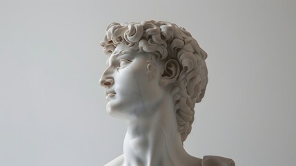 A collection of statues: A person