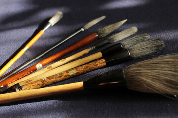Japanese calligraphy brush
