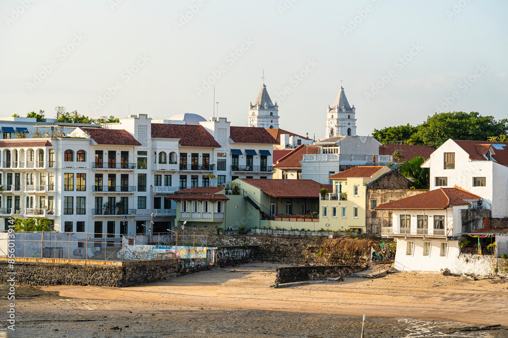 Wall mural panama city landmarks, hdr image