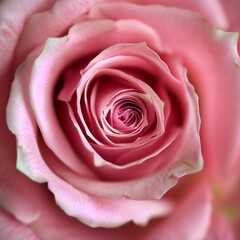 Vibrant Macro Shot of an Pink Rose in Full Bloom,  Close-Up View of bright pink flower