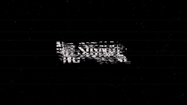 digital glitch effect noise Data TV Glitch Signal Distortion Virus code and software hack concept. Cyber security. Digital Pixel Noise Glitch Error Video Damage. pixelated block code transmission