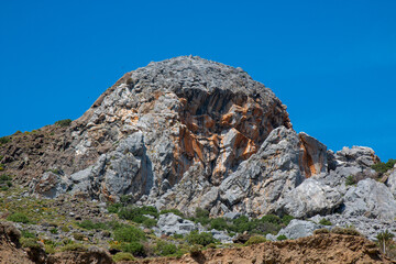 Rock formation at the coastline at the Therma Springs Beach Kos Island South Aegean Region (Südliche Ägäis) Greece