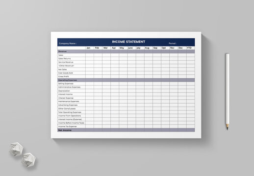 Income Statement Template