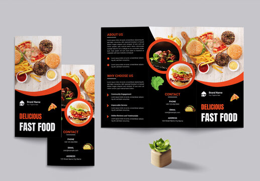 Fast Food Menu Design Template