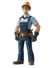 American engineer in uniform