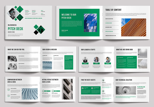 Pitch Deck Layout Design Template
