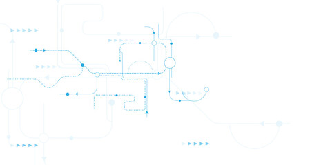 Circuit board technology background with hi-tech digital data connection system, Hi-tech communication design.