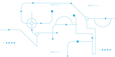 Circuit board technology background with hi-tech digital data connection system, Hi-tech communication design.