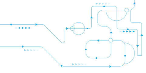 Vector white Abstract technology background, Hi-tech digital connect, Circuit board pattern for technology background. Circuit board with various technology elements. 
