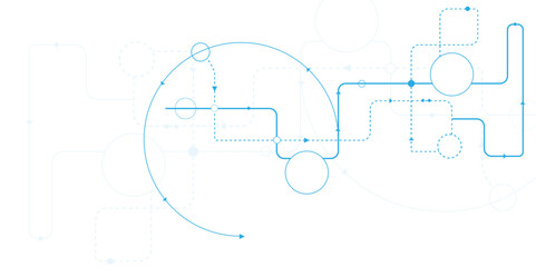 Vector High-tech technology texture circuit board texture. Abstract background electronic printed circuit board, with dot and connection line.