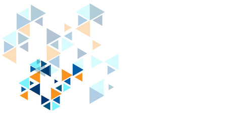 Abstract blue triangle modern template for business or technology presentation, Abstract blue triangle background.