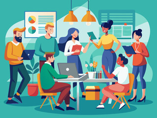 Group of people participating in a workshop