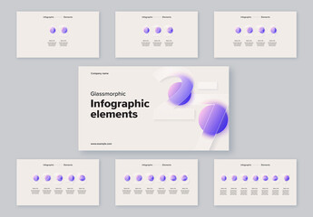 Glass Circular Step Infographic With 2-7 Options