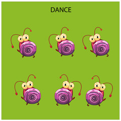 Obraz premium 2d Game assets, character, enemy, snake, girl, boy