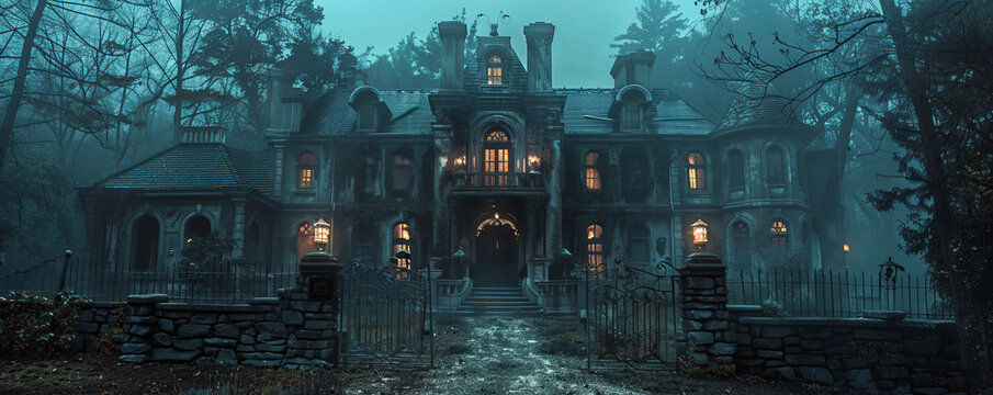 Adventures in a haunted mansion.