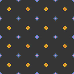 Beautiful ethnic flower seamless pattern in tribal design background texture in native American, Mexican, African,Indian,moroccan.Tradition folk culture art background. Scandinavian design for decor.