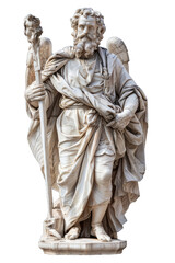 statue of justice on white