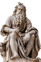 statue of justice on white